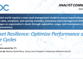 IDC专家：提升实物资产韧性——优化资产性能和生命周期